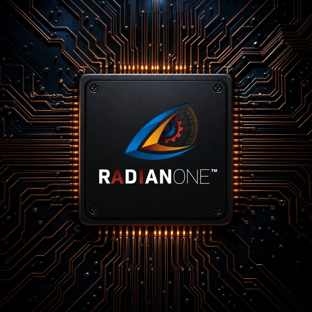 RadianONE circuit connector chip — one connected operating layer linking your apps, teams and workflows